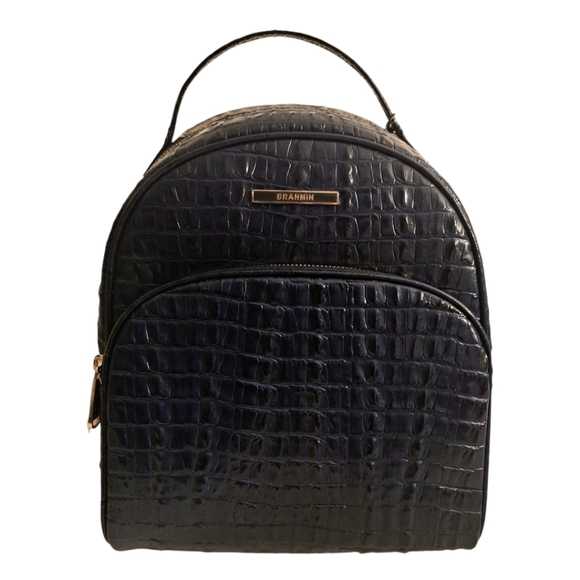 Brahmin Chelcy Ink Leontyne Genuine Leather Backpack - Picture 2 of 7